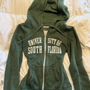 Green University of South Florida Zip Up Jacket